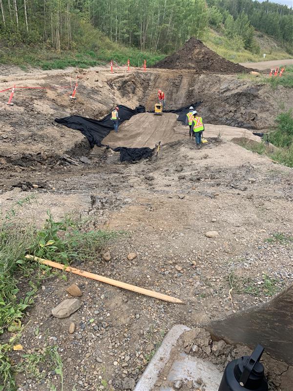 Peterson's Crossing road repairs