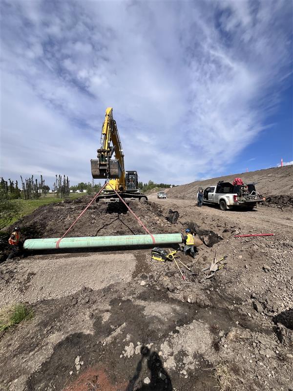 lowering pipe acl construction