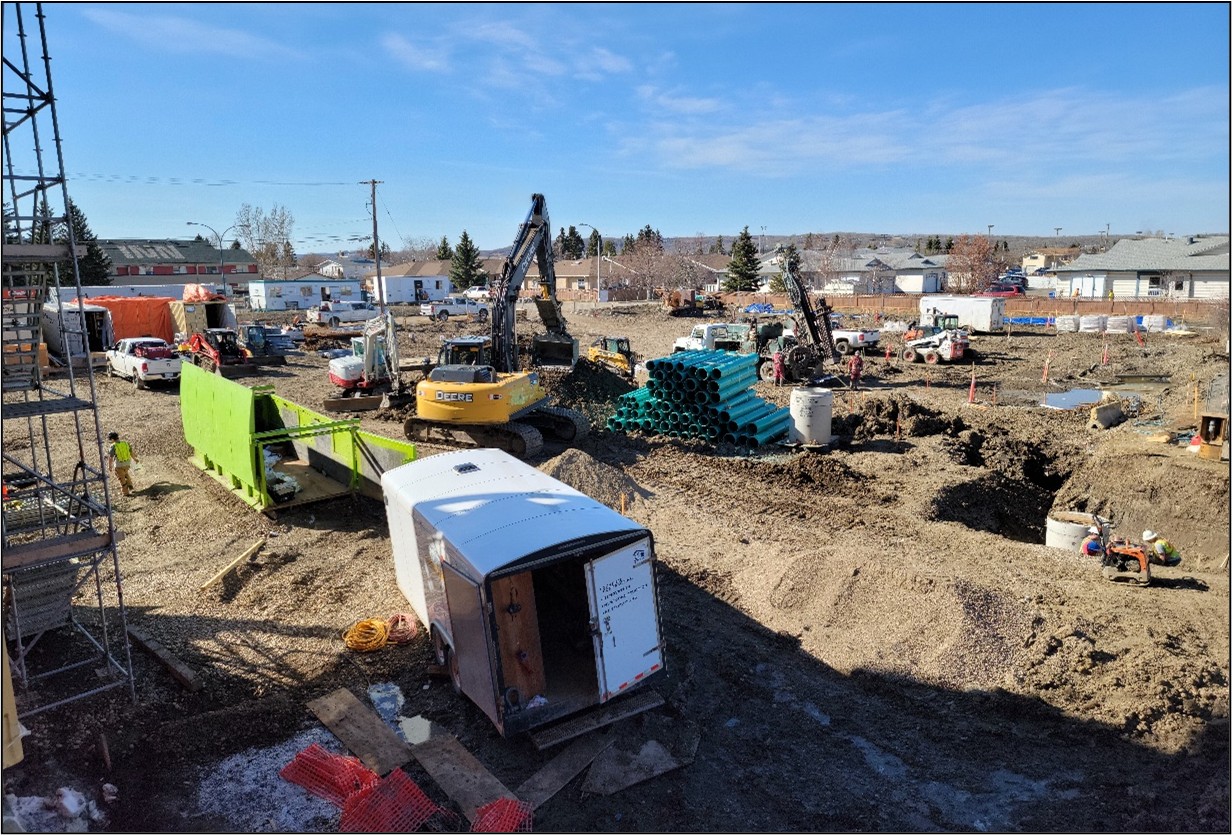 Construction progress 1