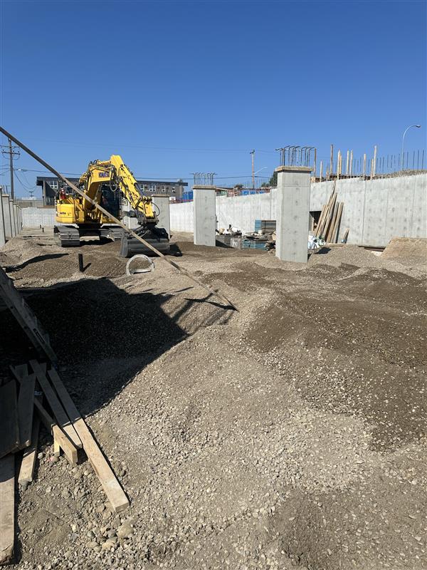 The Harlequin construction site