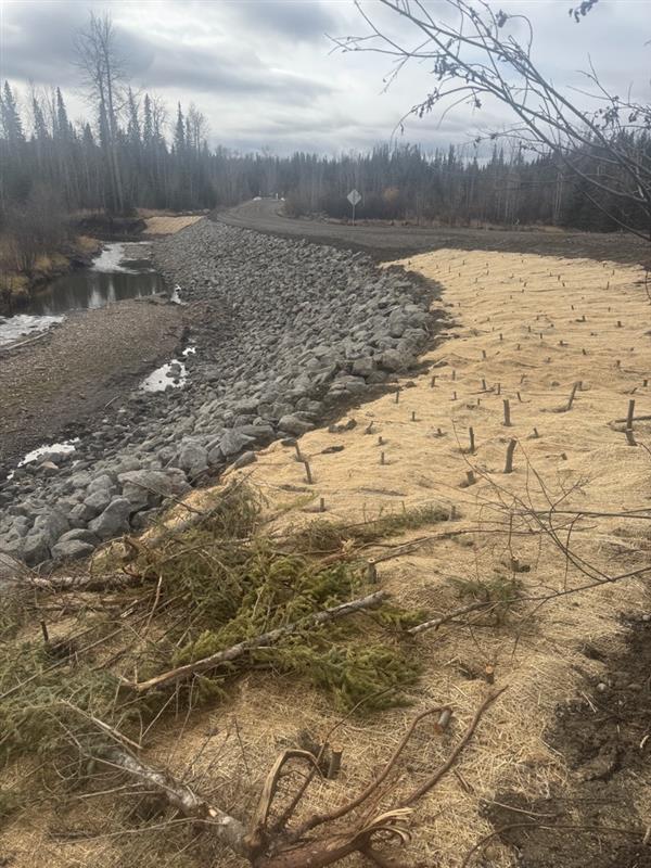 Slope Stabilization Creek Bed
