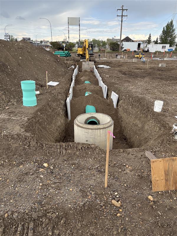 ACL Construction Civil Earthworks Underground Utilities Storm Drain Culverts Excavator