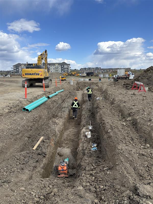 ACL Construction Civil Earthworks Underground Utilities Storm Drain Culverts Excavator